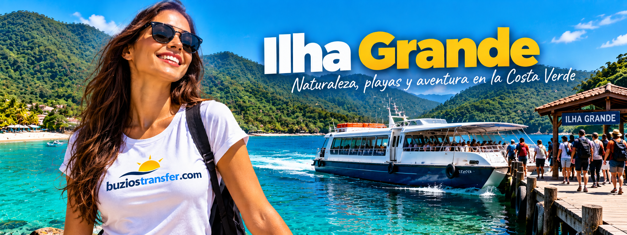 Islas y aguas tropicales de Ilha Grande